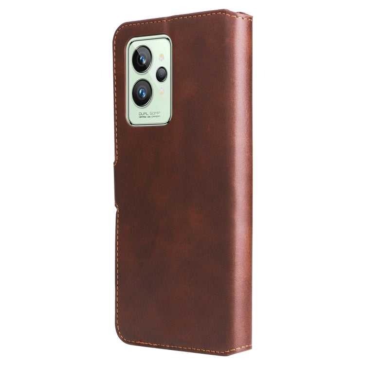 For OPPO Realme GT2 Pro Classic Calf Texture Flip Leather Case(Brown) - Realme Cases by buy2fix | Online Shopping UK | buy2fix
