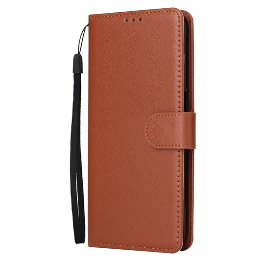 For OPPO A16 3 Card Slots Multifunctional Leather Phone Case(Brown) by buy2fix