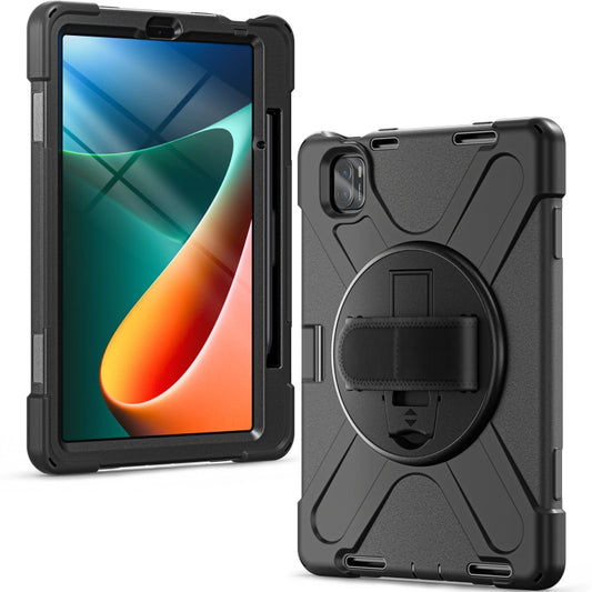 For Xiaomi Pad 5 / Pad 5 Pro Silicone + PC Tablet Case(Black) by buy2fix