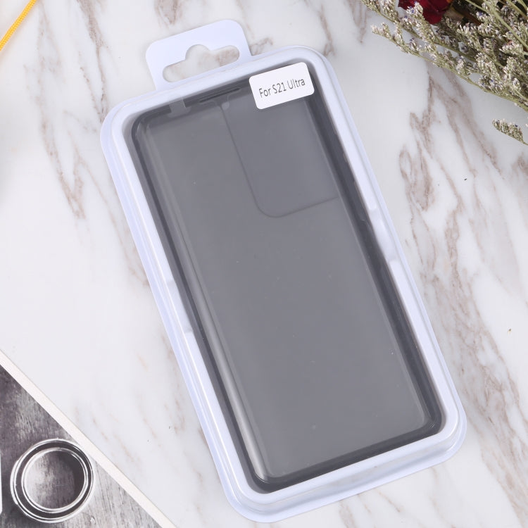 For Samsung Galaxy S21 Ultra 5G Anti-peeping Magnetic Double-sided Tempered Glass Phone Case(Black) - Galaxy S21 Ultra 5G Cases by buy2fix | Online Shopping UK | buy2fix