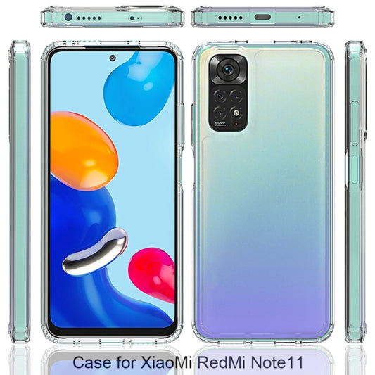 For Xiaomi Redmi Note 11 Global/Redmi Note 11S Scratchproof TPU + Acrylic Protective Phone Case(Transparent) by buy2fix