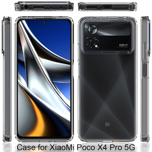 For Xiaomi Poco X4 Pro 5G Scratchproof TPU + Acrylic Protective Phone Case(Transparent) by buy2fix