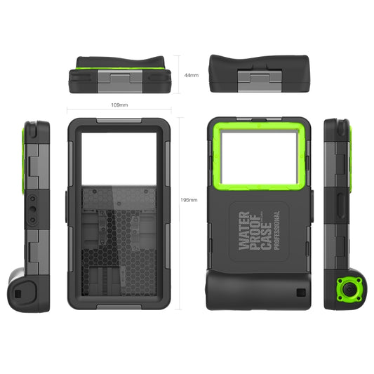 RedPepper 2nd Generation Diving Waterproof Protective Case, Waterproof depth: 15m(Black + Green) by RedPepper