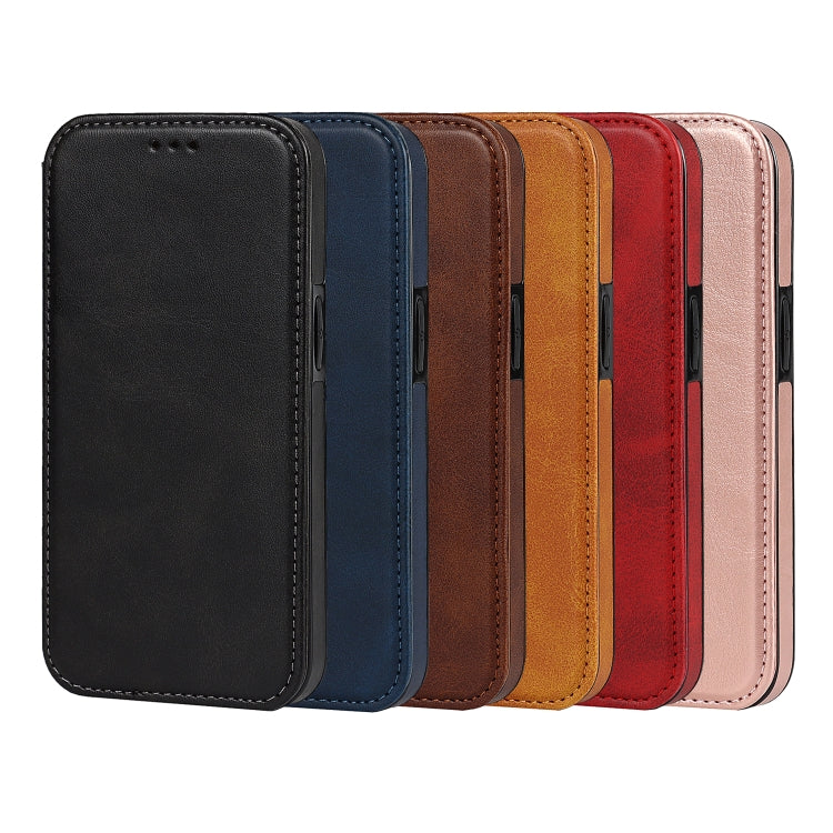 For iPhone 11 Pro Knight Magnetic Suction Leather Phone Case (Rose Gold) - iPhone 11 Pro Cases by buy2fix | Online Shopping UK | buy2fix