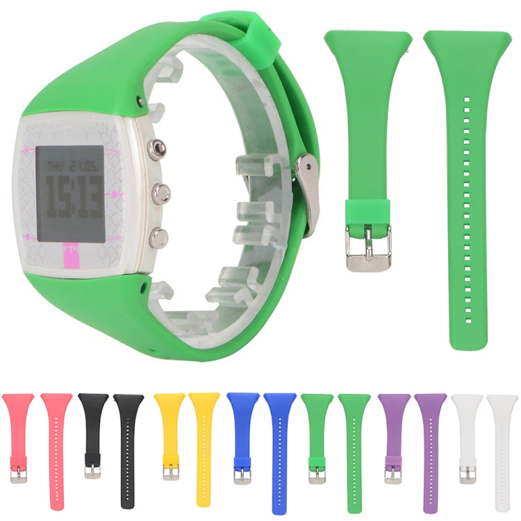 For POLAR FT4 & FT7 Silicone Watch Band(Green) by buy2fix