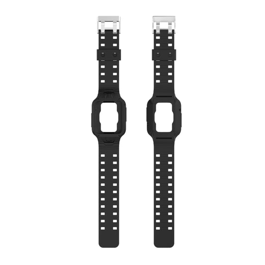 For Xiaomi Redmi Watch 2 Lite/Watch Lite 2/Watch Lite/Redmi Watch 2/Redmi Watch Silicone Integrated Watch Band(Black) by buy2fix