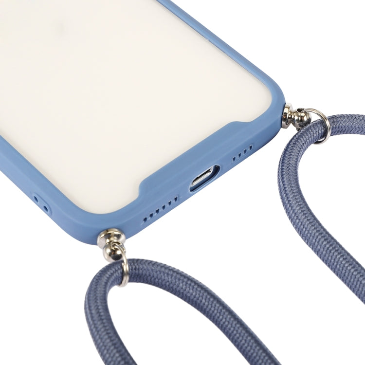 For iPhone 12 Electroplating Hawkeye Phone Case with Lanyard(Black) - iPhone 12 / 12 Pro Cases by buy2fix | Online Shopping UK | buy2fix