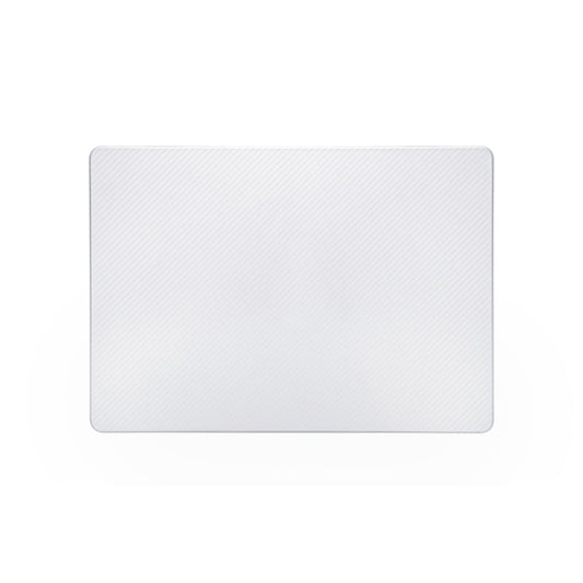 Carbon Fiber Textured Plastic Laptop Protective Case For MacBook Pro 16.2 inch A2485 2021(Transparent) by buy2fix