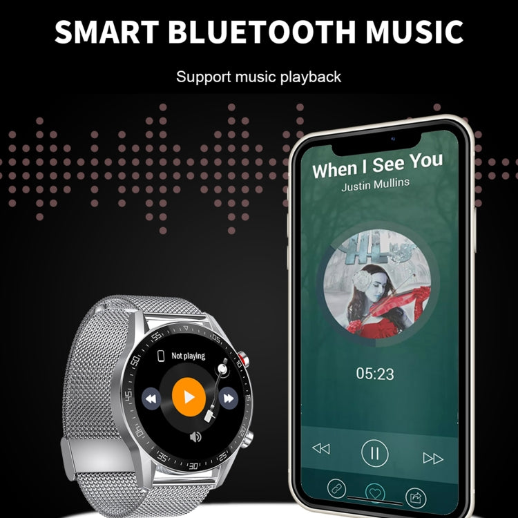 SK7Plus 1.28 inch IPS Screen Leather Strap Smart Watch, Support Bluetooth Call/Sleep Monitoring(Brown) - Smart Watches by buy2fix | Online Shopping UK | buy2fix