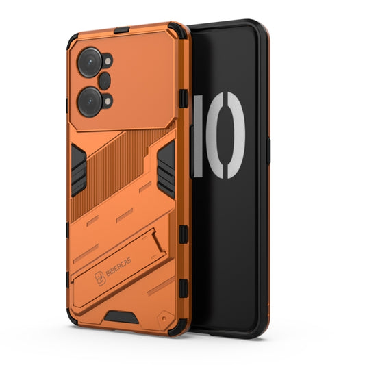 For OPPO K10 Pro 5G China Punk Armor 2 in 1 PC + TPU Shockproof Phone Case with Invisible Holder(Orange) by buy2fix