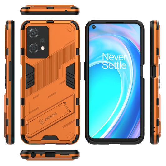 For OnePlus Nord CE 2 Lite 5G/Realme 9 Pro Punk Armor 2 in 1 Shockproof Phone Case with Invisible Holder(Orange) by buy2fix