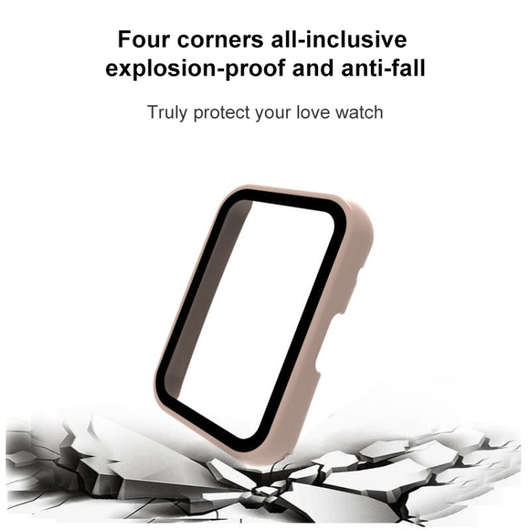 For Huawei Watch Fit / Honor Watch ES PC + Tempered Glass Watch Case(Black) by buy2fix