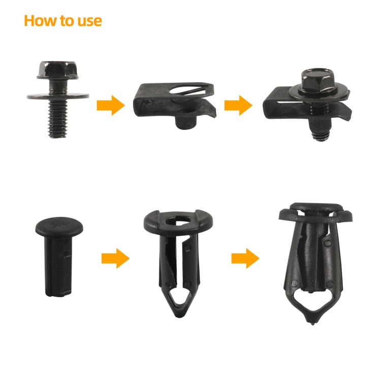 A6854 35 in 1 Car Hood Fender Bumper Fixing Kit for Infiniti G35 Sedan 2003-2008 by buy2fix