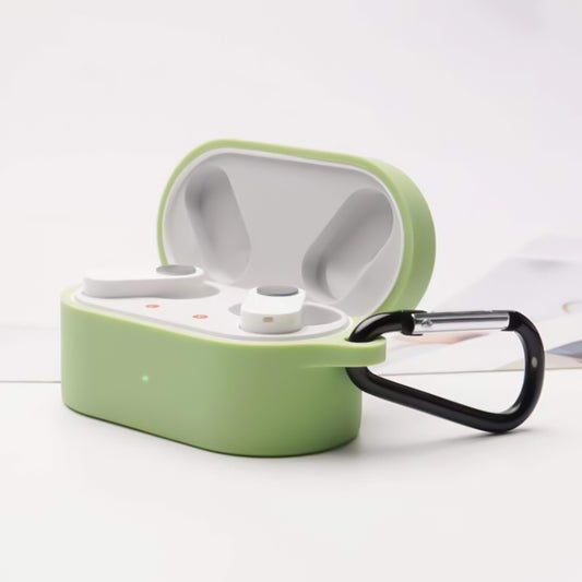 For OnePlus Buds N Wireless Earphone Silicone Protective Case with Hook(Green) by buy2fix