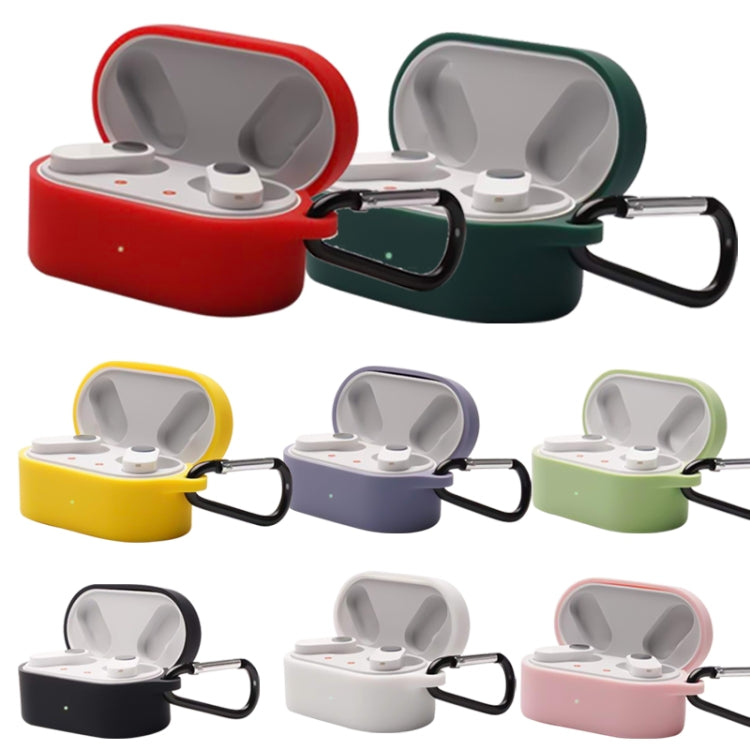 For OnePlus Buds N Wireless Earphone Silicone Protective Case with Hook(Purple) by buy2fix