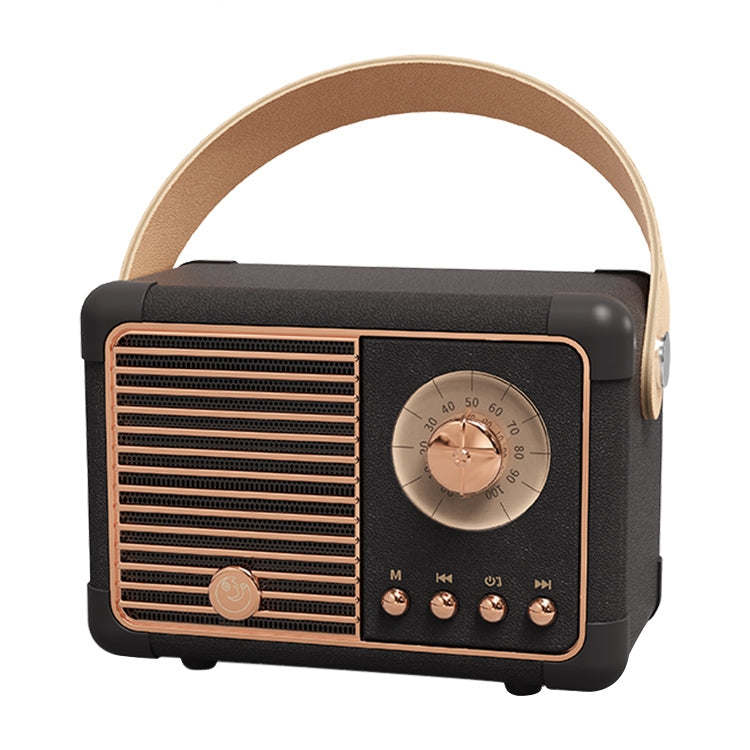HM11 PLUS Portable HIFI Mini Retro Wireless Bluetooth Speaker(Black) - Mini Speaker by buy2fix | Online Shopping UK | buy2fix