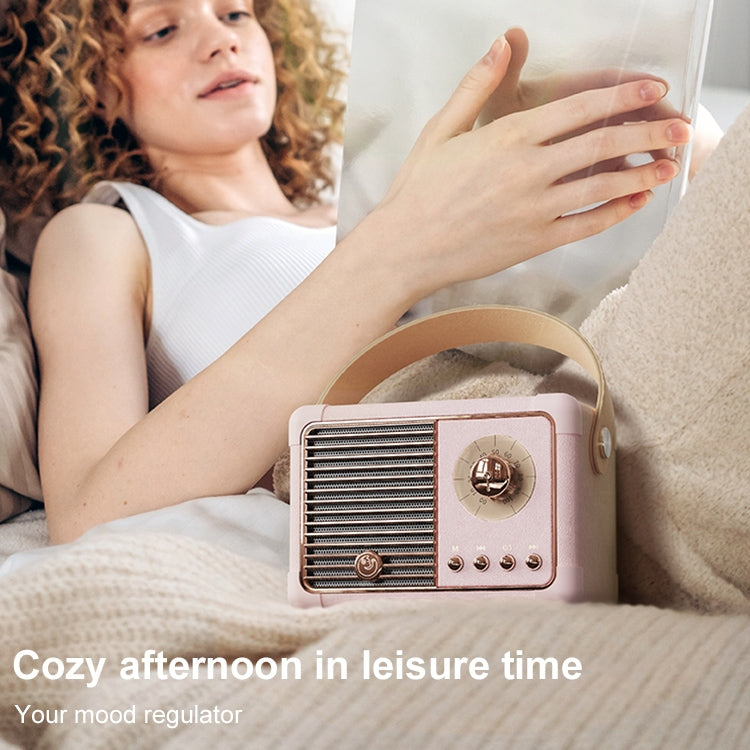 HM11 PLUS Portable HIFI Mini Retro Wireless Bluetooth Speaker(Light Purple) - Mini Speaker by buy2fix | Online Shopping UK | buy2fix