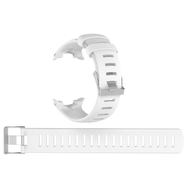 For Sunnto D4 / D4i Novo Diving Watch Silicone Watch Band with Extension Strap(White) - by buy2fix | Online Shopping UK | buy2fix