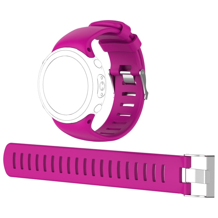 For Sunnto D4 / D4i Novo Diving Watch Silicone Watch Band with Extension Strap(Rose Red) - by buy2fix | Online Shopping UK | buy2fix