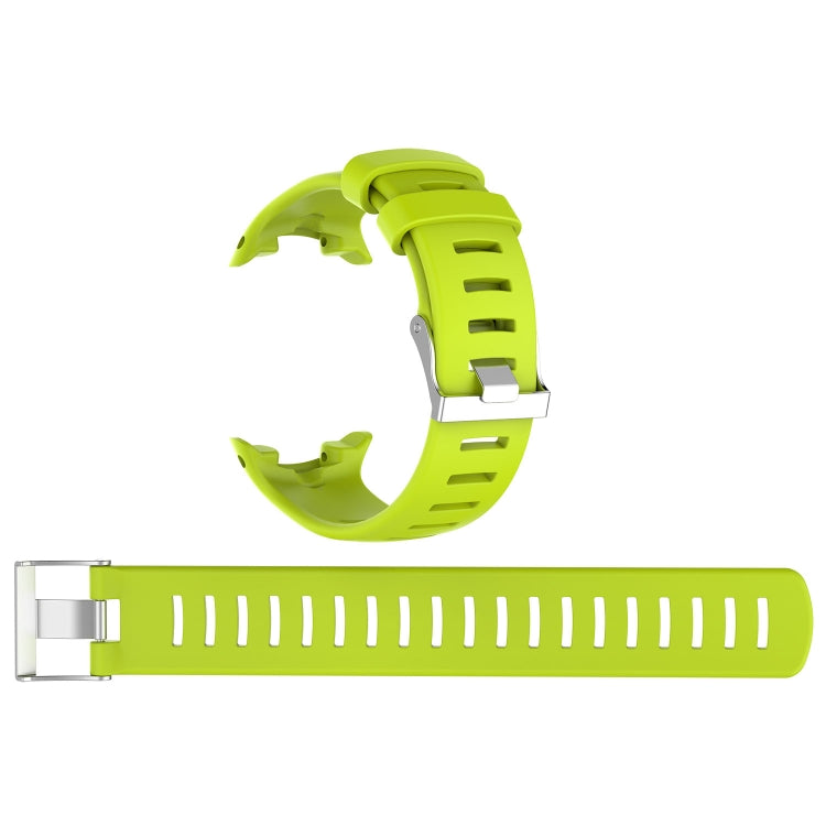 For Sunnto D4 / D4i Novo Diving Watch Silicone Watch Band with Extension Strap(Lime Green) - by buy2fix | Online Shopping UK | buy2fix
