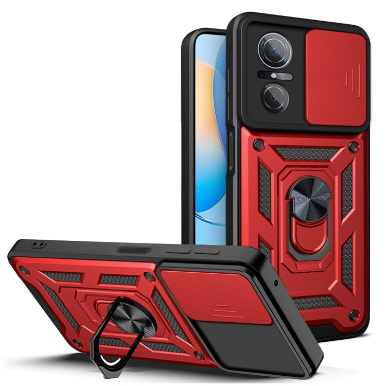 For Huawei nova 9 SE Sliding Camera Cover TPU + PC Phone Case(Red) - Huawei Cases by buy2fix | Online Shopping UK | buy2fix