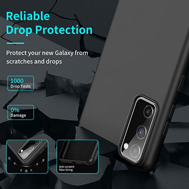 For Samsung Galaxy S20 FE 2022/S20 FE MagSafe Magnetic Liquid Silicone Phone Case(Black) by buy2fix