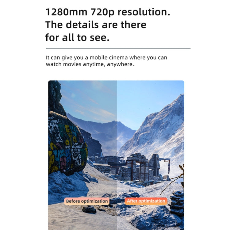 YG270+ 1280x720P 100ANSI LCD LED Smart Projector, Wireless Same Screen Version, Plug Type:AU Plug - LED Projector by buy2fix | Online Shopping UK | buy2fix
