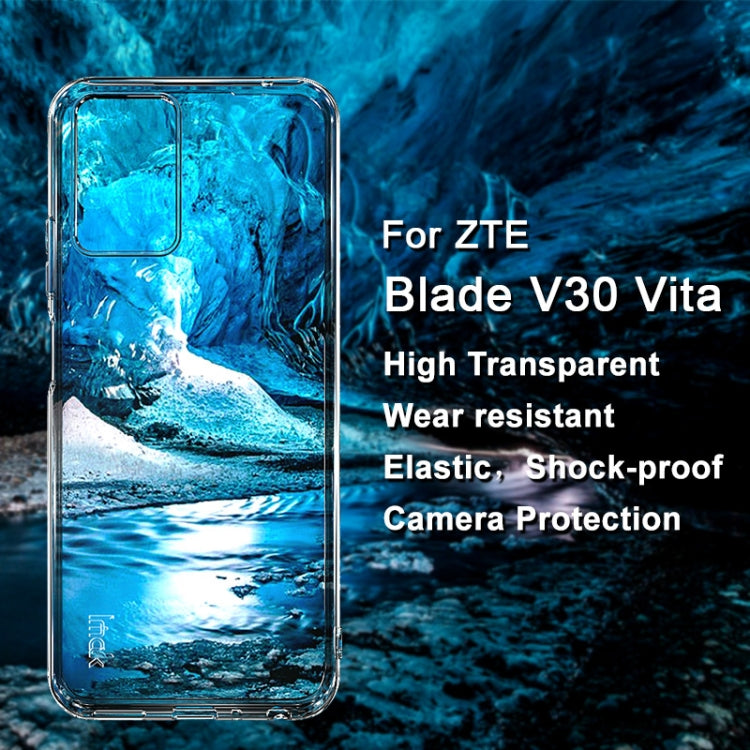 For ZTE Blade V30 Vita IMAK UX-5 Series Transparent Shockproof TPU Protective Phone Case by imak