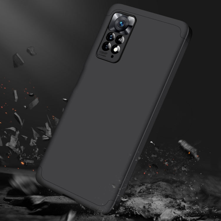 For Xiaomi Redmi Note 11 Pro 4G / 5G Global GKK Three Stage Splicing Full Coverage PC Case(Black) by GKK