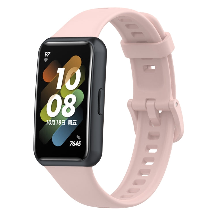 For Huawei Band 7 Silicone Watch Band(Rose Pink) - Watch Bands by buy2fix | Online Shopping UK | buy2fix
