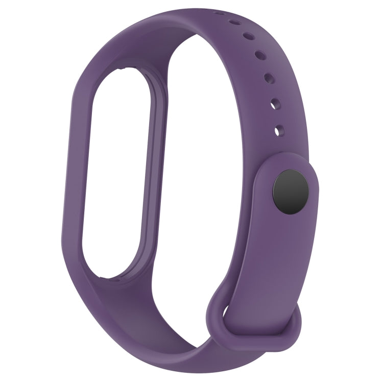 For Xiaomi Mi Band 7 / 7NFC / 6 / 6 NFC / 5 / 5 NFC / Amazfit Band 5 Official Silicone Watch Band(Purple) - Watch Bands by buy2fix | Online Shopping UK | buy2fix