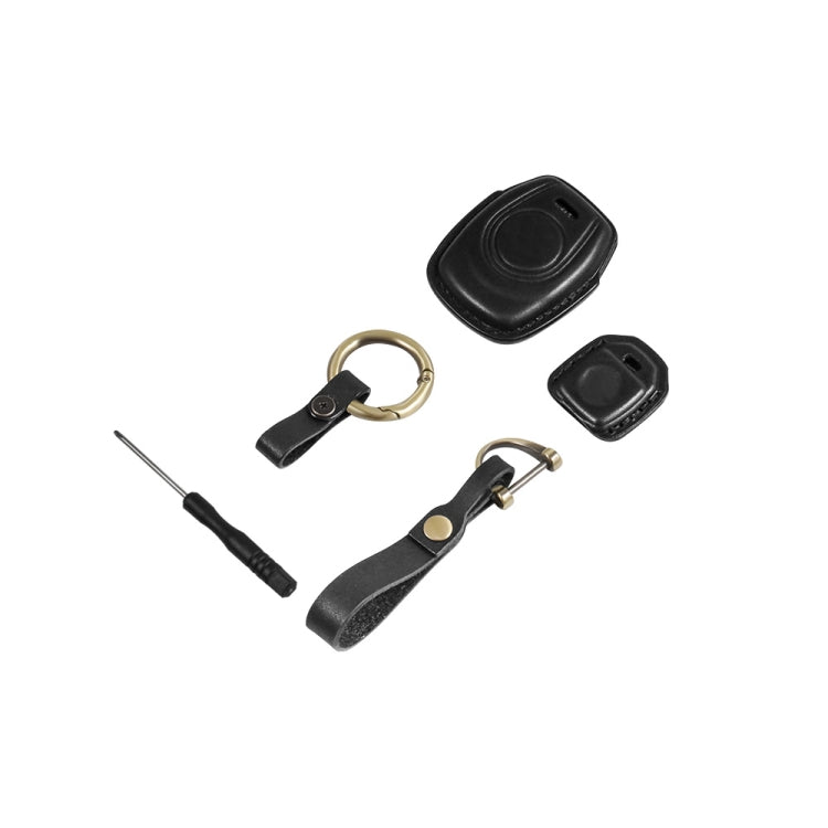 HP-A009 Motorcycle Cowhide Leather Induction Key Protective Cover for Harley Sportster S(Green) - Bags & Luggages by buy2fix | Online Shopping UK | buy2fix