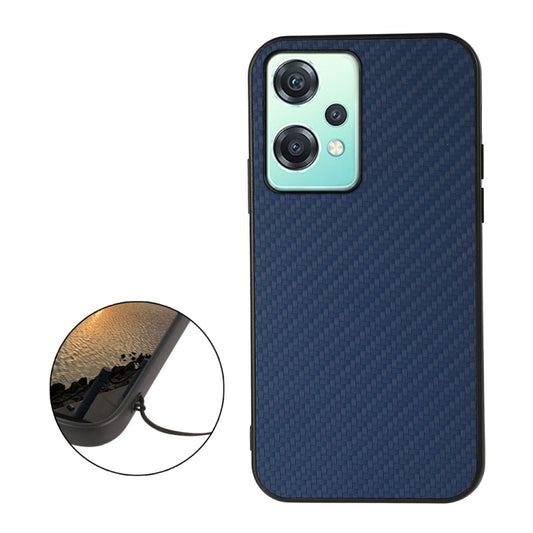 For OnePlus Nord CE 2 Lite 5G Carbon Fiber Texture Shockproof Protective Phone Case(Blue) by buy2fix