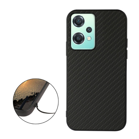 For OnePlus Nord CE 2 Lite 5G Carbon Fiber Texture Shockproof Protective Phone Case(Black) by buy2fix