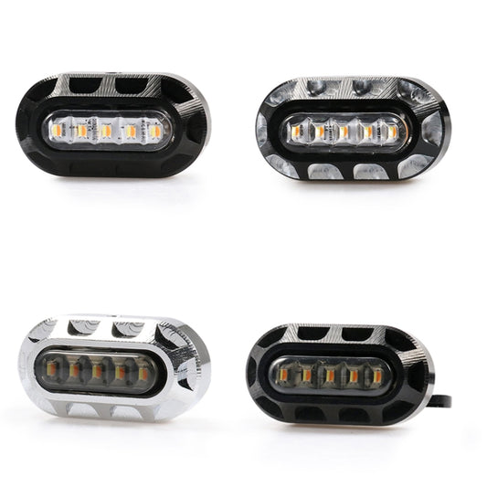 HP-Z058 Motorcycle Modified Rearview Mirror LED Turn Signal Light for Harley Sportsters XL 883 / 1200(Black) by buy2fix