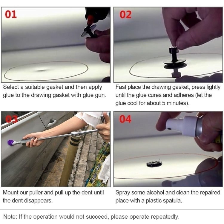 37 in 1 12V Car Cigarette Lighter Plug Paintless Dent Puller - Sheet Metal Tools by buy2fix | Online Shopping UK | buy2fix