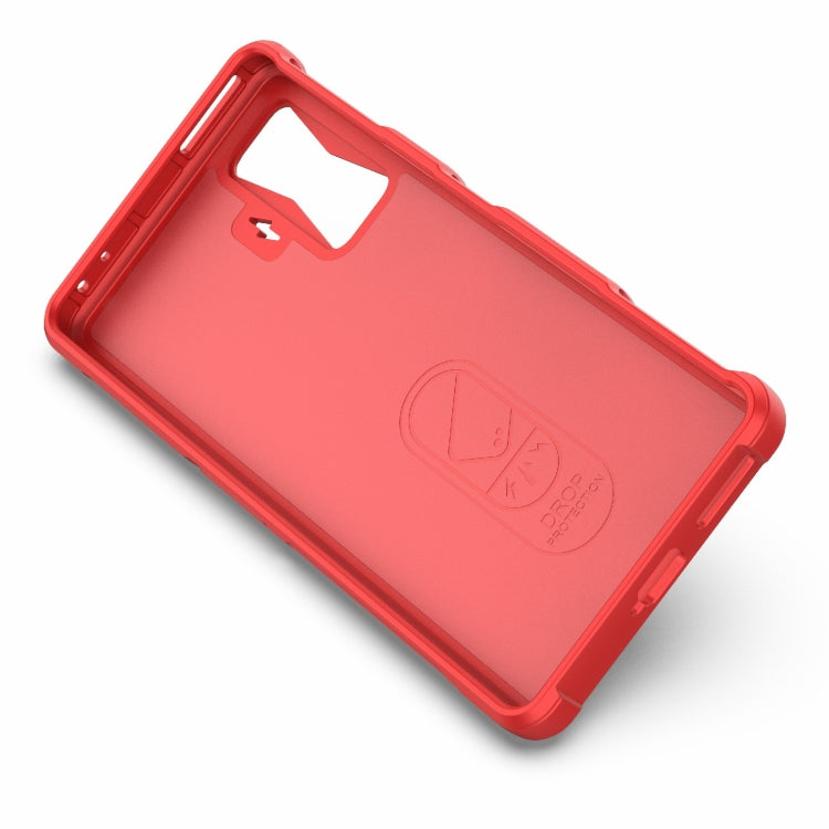 For Xiaomi Redmi K50 Gaming Magic Shield TPU + Flannel Phone Case(Black) - Xiaomi Cases by buy2fix | Online Shopping UK | buy2fix