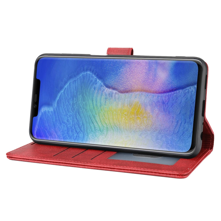 For Huawei Mate 20 Pro Classic Wallet Flip Leather Phone Case(Red) - Huawei Cases by buy2fix | Online Shopping UK | buy2fix