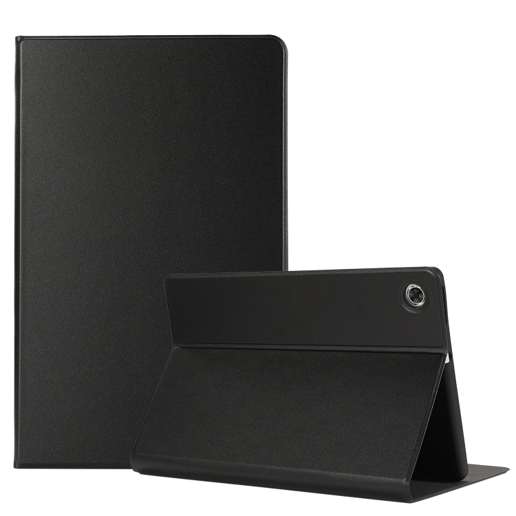 For Lenovo Tab M10 Plus 10.6 3rd Gen 2022 Voltage Craft Texture TPU Flip Leather Tablet Case(Black) - Lenovo by buy2fix | Online Shopping UK | buy2fix