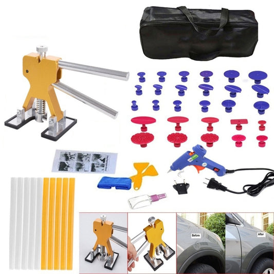 D6 44 in 1 Car Paintless Dent Dings Repair Lifter Tools Kit, Plug Type:UK Plug by buy2fix