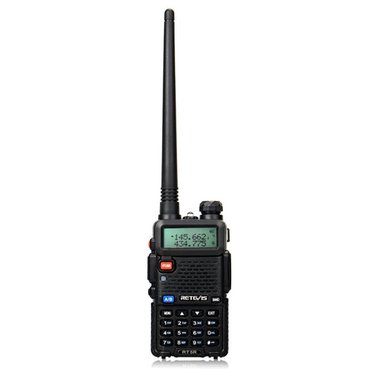 RETEVIS RT5R EU Frequency 144-146MHz & 430-440MHz Handheld Two Way Radio Walkie Talkie(Black) - Handheld Walkie Talkie by RETEVIS | Online Shopping UK | buy2fix
