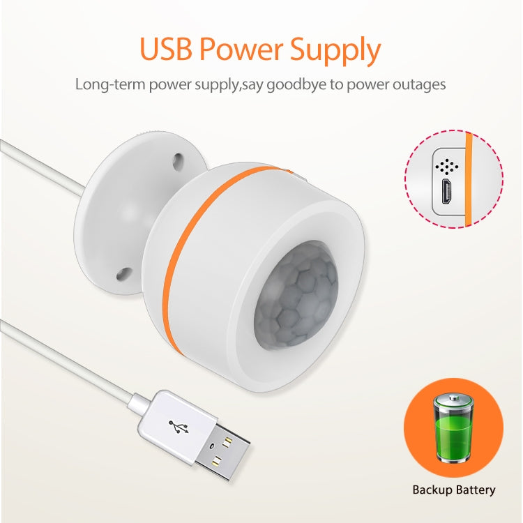NEO NAS-PD07B Zigbee USB PIR Motion Sensor Home Alarm - Infrared Detector by NEO | Online Shopping UK | buy2fix