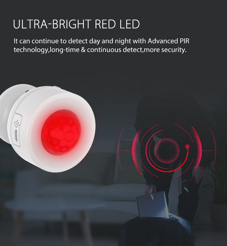 NEO NAS-PD07W WiFi PIR Motion Sensor with Temperature & Humidity Sensor by NEO