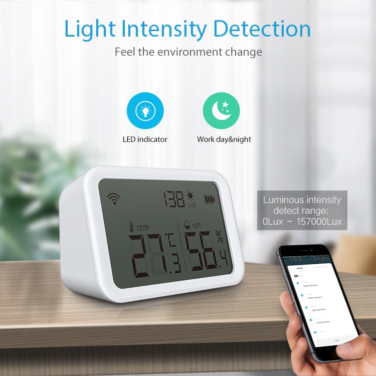 NEO NAS-TH02W WiFi 3 in1 Temperature and Humidity Sensor - Others Alarm by NEO | Online Shopping UK | buy2fix