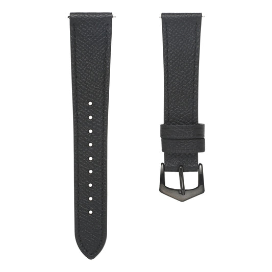 For Samsung Galaxy Watch4 20mm Genuine Leather Watch Band(Black) by buy2fix