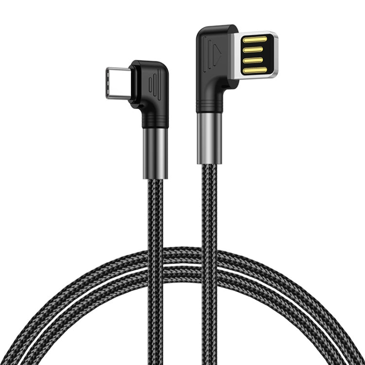 3A USB to USB-C/Type-C Double Elbow Charging Cable(2m) - USB-C & Type-C Cable by buy2fix | Online Shopping UK | buy2fix