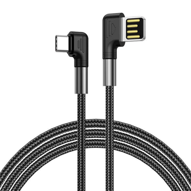 3A USB to USB-C/Type-C Double Elbow Charging Cable(3m) - by buy2fix | Online Shopping UK | buy2fix