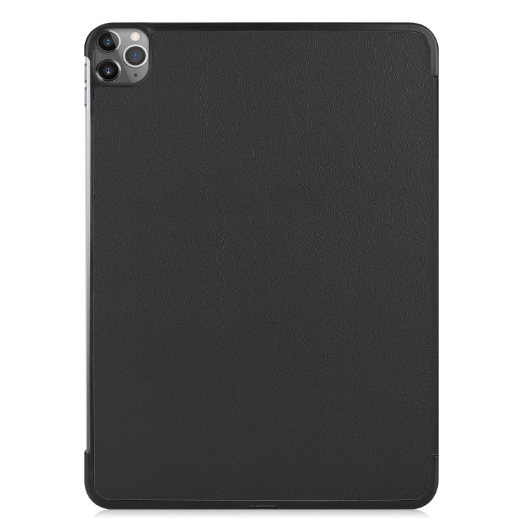 For iPad Pro 11 inch 2020 Custer Texture Smart PU Leather Tablet Case with Sleep / Wake-up Function & 3-Fold Holder(Black) - iPad Pro 11 (2020) Cases by buy2fix | Online Shopping UK | buy2fix