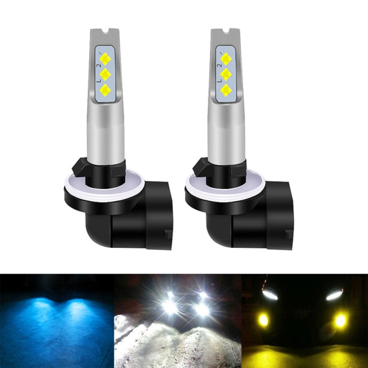 1 Pair 881 DC 12V-24V 12W 1800LM Car LED Fog Light(Ice Blue Light) - Fog / Driving Lights by buy2fix | Online Shopping UK | buy2fix