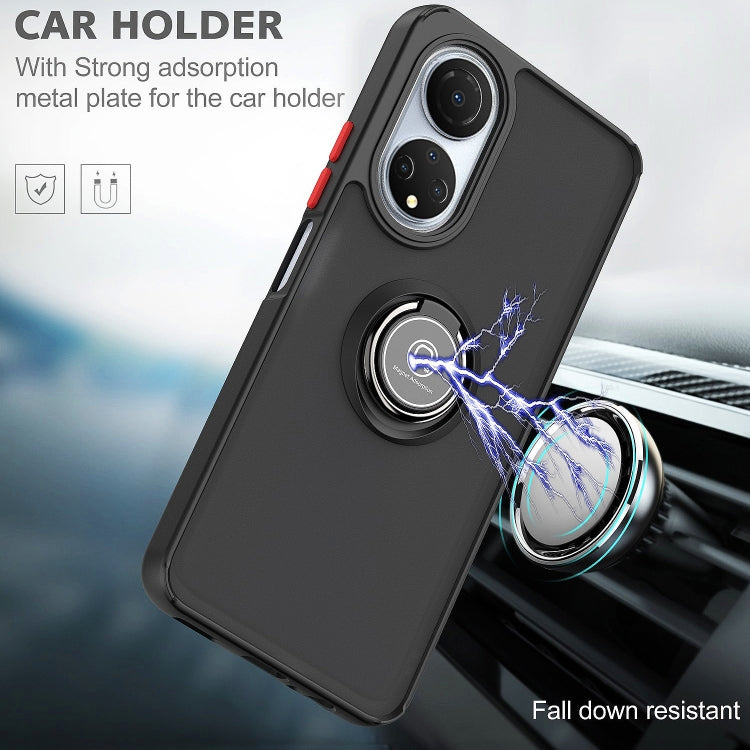 For Honor X7 Q Shadow 1 Series TPU + PC Phone Case with Ring(Red) - Honor Cases by buy2fix | Online Shopping UK | buy2fix